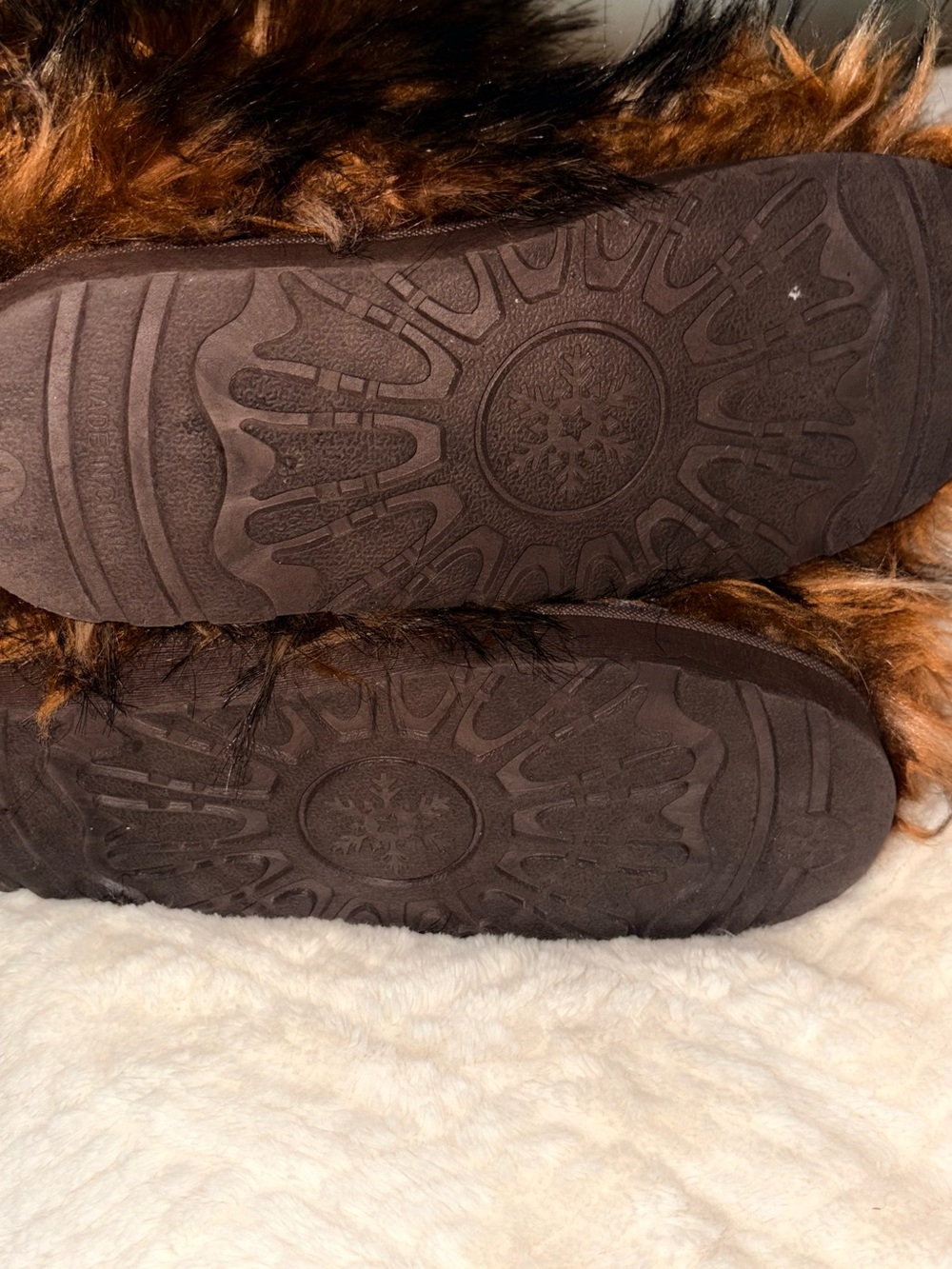 Women’s Faux Fur Winter Boots - Brown